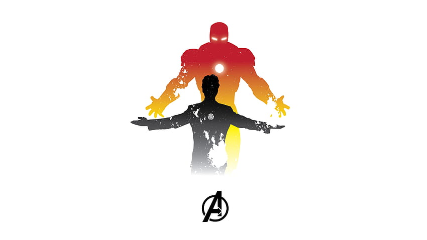 Iron Man, Wunder, Kunstwerk, minimal HD-Hintergrundbild