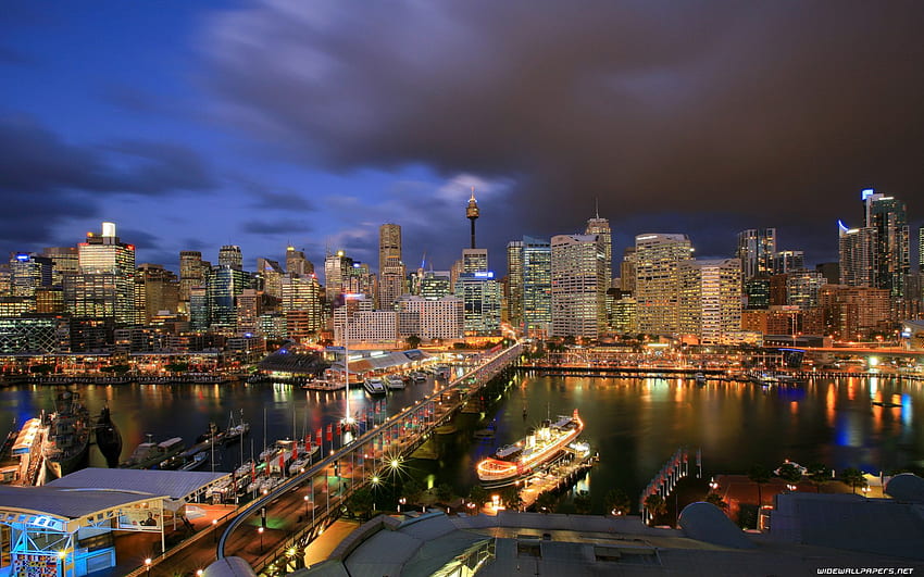 Cidade de Sydney e ampla, Skyline de Sydney papel de parede HD