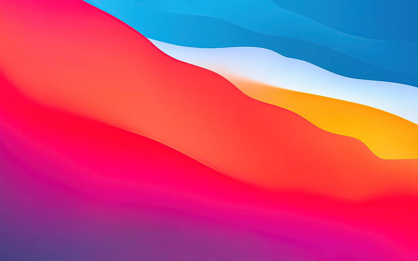 macOS Big Sur , Apple, Layers, Fluidic, Colorful, WWDC, Stock, Gradients, Original MacBook HD wallpaper