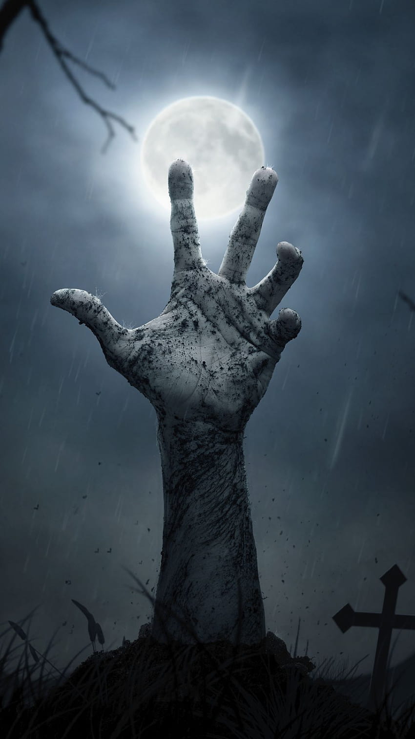 Horror-Mobile, dunkle Hand HD-Handy-Hintergrundbild