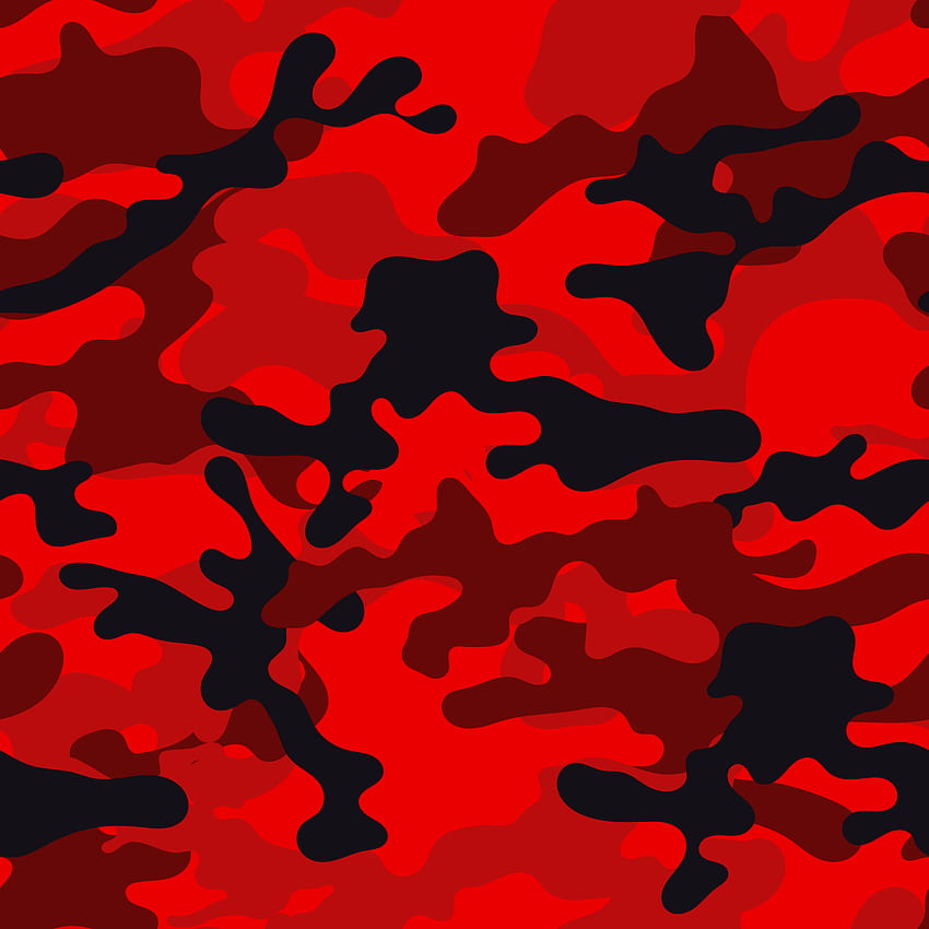Deep Red Camouflage, soldier, black, military, camo HD phone wallpaper