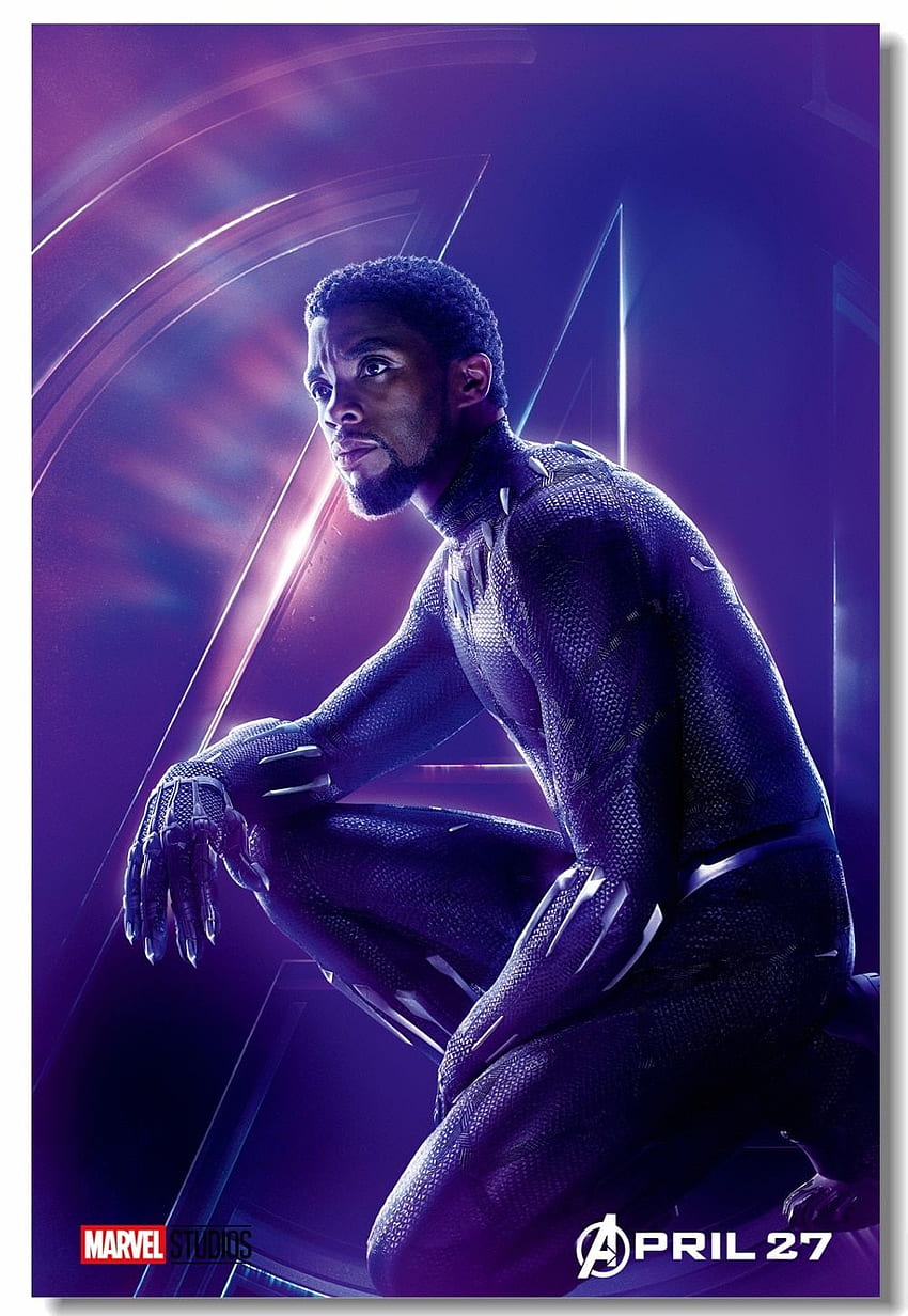 Niestandardowe płótno Dekoracja ścienna Avengers Infinity War Plakat Czarna Pantera Naklejka ścienna Sypialnia Mural Shuri Okoye Tapeta na telefon HD