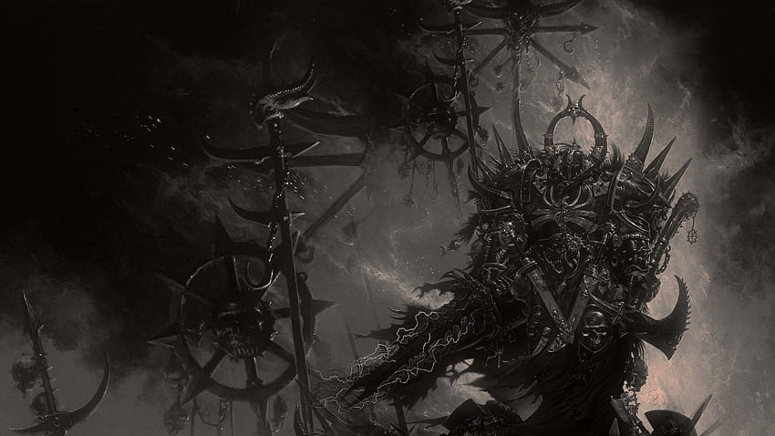 Artwork, Fantasy Art, Digital Art, Knights, Dark, Machine, Chaos, Warhammer 40, 000 / und Mobile Background HD-Hintergrundbild