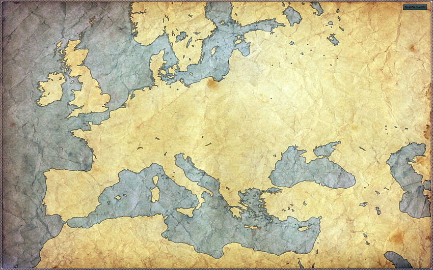 Mapa de Europa, mapa en blanco fondo de pantalla