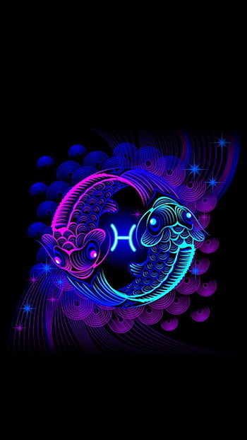 Pisces, art, colorful, fish, tails, HD phone wallpaper | Peakpx