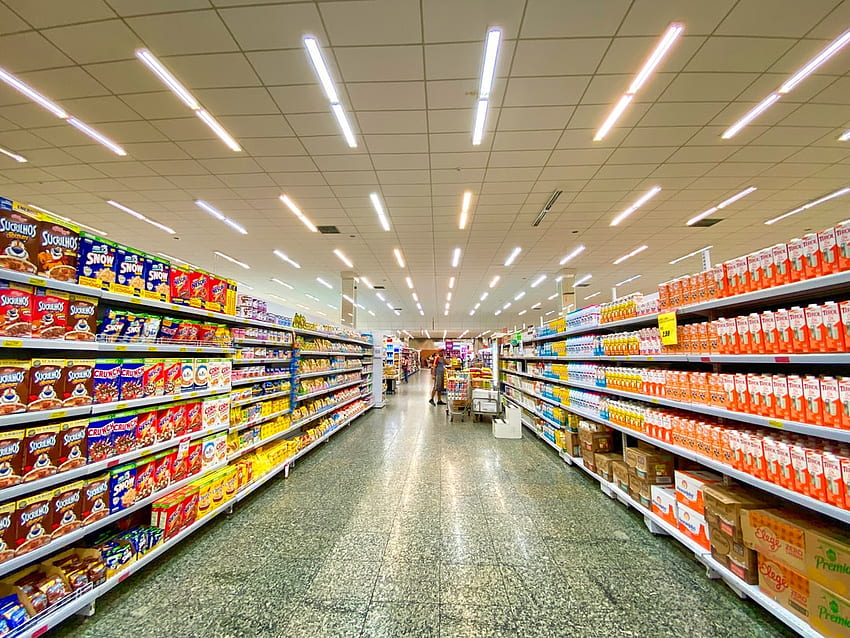 Supermercados, compras de supermercado papel de parede HD