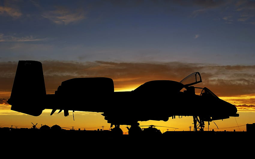 A-10 Thunderbolt II Aircraft Military Sunrise United States Air Force Sfondo HD