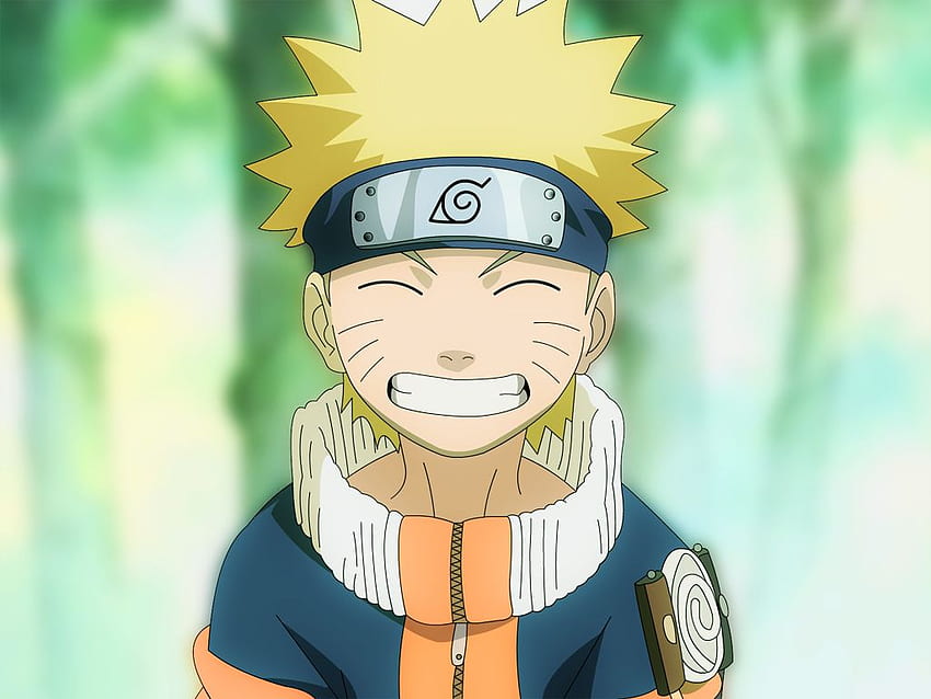 Naruto se gradúa por Mossarelli [], Naruto sonriendo fondo de pantalla