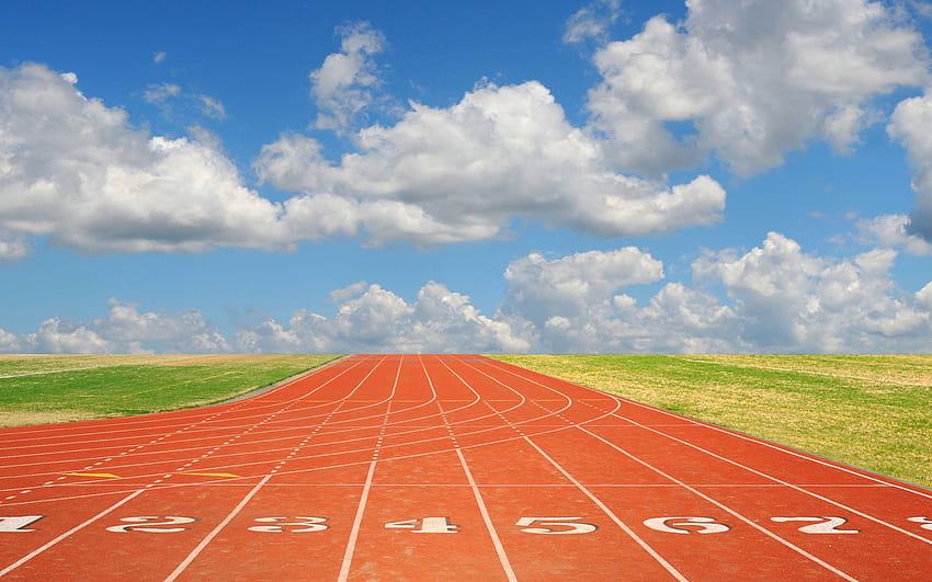 Track Background Running track [] for your , Mobile & Tablet. Explore Track . Track And Field , Race Track , Train Tracks HD wallpaper