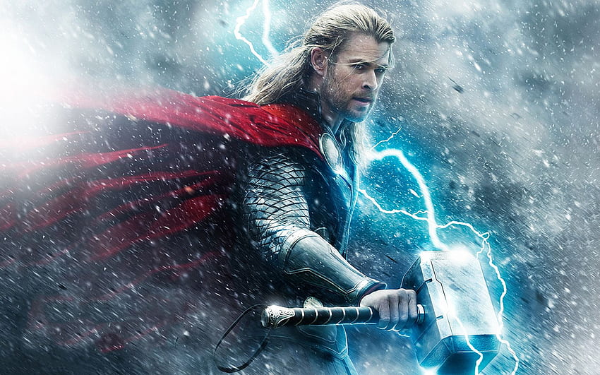 Thor Hammer Lightning Marvels Avengers Art 4K Wallpaper 32320