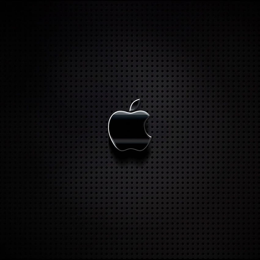 Computer - Apple-Logo auf Metallgitter - IPad IPad2 HD-Handy-Hintergrundbild