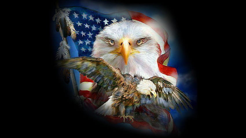 Гордостта на Америка, символи, горд, пера, орел, колаж, САЩ, патриотичен, 4 юли, червено бяло и синьо, тема за Firefox, гордост, индианец, Ден на независимостта, Америка, патриот HD тапет