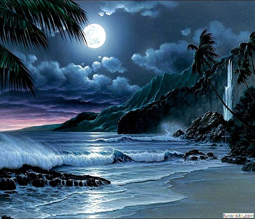 moonlight nature wallpaper