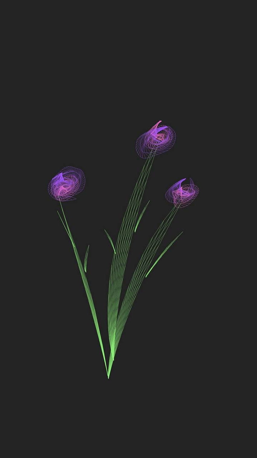 Purple flower, Simple Purple Flower HD phone wallpaper