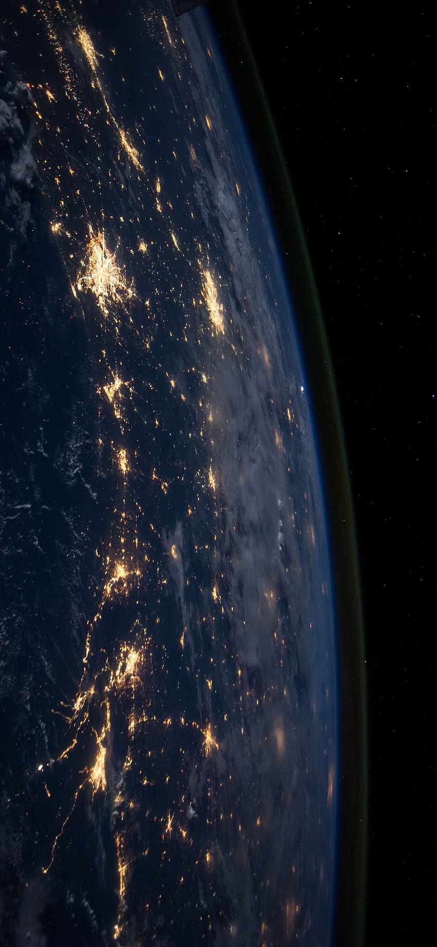 NASA para iPhone X, 8, 7, 6, NASA Earth at Night Papel de parede de celular HD