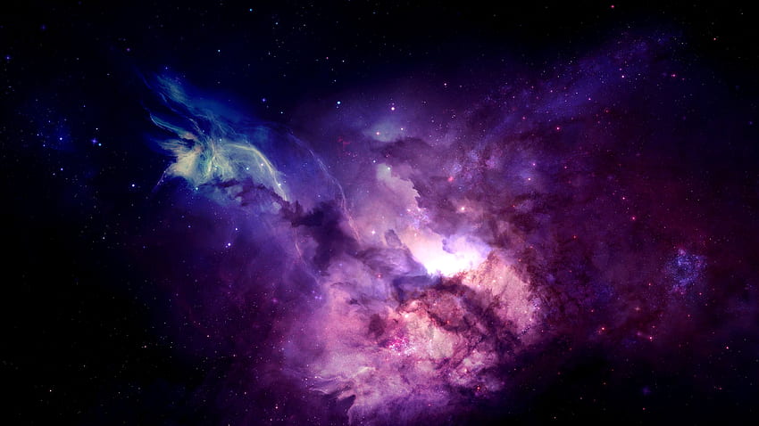 Space-Mac-Trick. de nebulosa, Papel de parede galáxia roxa, Planetas, Space MacBook HD-Hintergrundbild