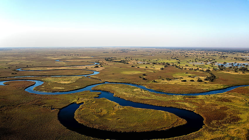 Река Окаванго Ботсвана HD тапет