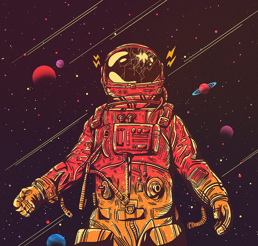 Astro Boy. Art d'astronaute, Illustration d'astronaute, Dessin d'astronaute, Art de l'homme de l'espace Fond d'écran HD