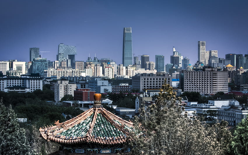Beijing Skyline from Jingshan Park Wide Screen [] for your , Mobile & Tablet. Explore Beijing China . Beijing China , Beijing , China HD wallpaper