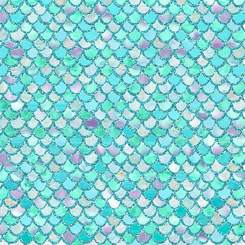Beli Teal Glitter Mermaid Scales - pengiriman AS wallpaper ponsel HD