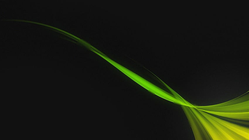 Green Black Wave Abstract Art Design Preview HD wallpaper