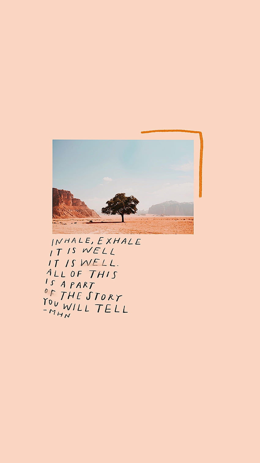 Daily Devotion. Inhale, exhale, it is well, it is well. Landscape , quotes, Aesthetic HD phone wallpaper