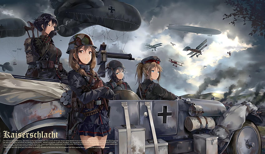 WW2 Anime HD wallpaper