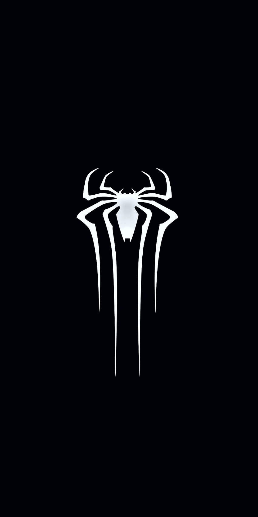 Spiderman, escuro, símbolo, arte, maravilha, vingadores, super-heróis, novos papéis de parede, design, escuro Papel de parede de celular HD