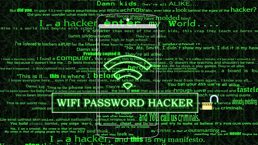 Hacker - Wifi Hack, Android Hack HD duvar kağıdı