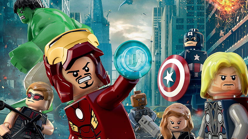 Oficjalny plakat filmowy Lego Avengers, LEGO Marvel Avengers Tapeta HD