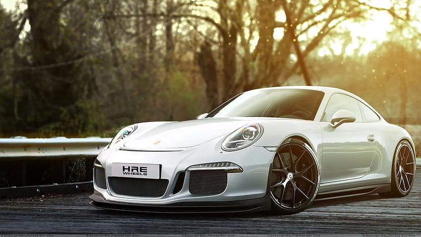 Silver Porsche 911 GT3 Ready To Fly HD wallpaper