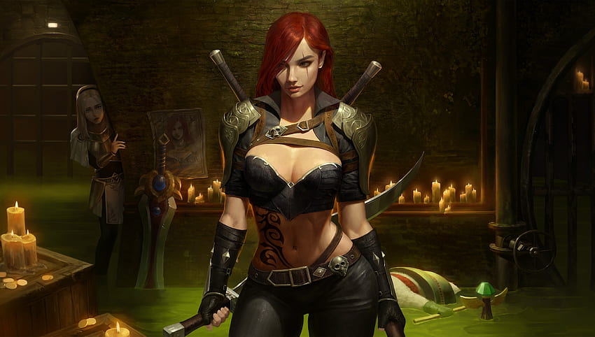 2020, Katarina, League of Legends, game HD wallpaper