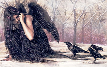 HD winter angel wallpapers