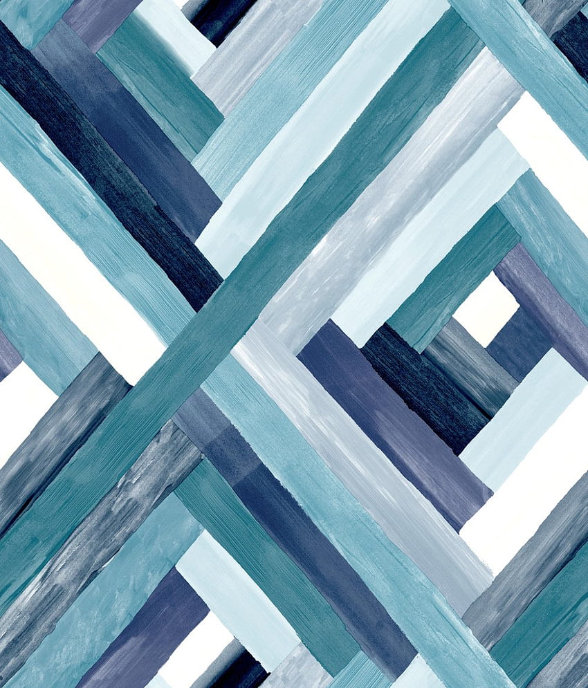 Wynwood Geometric in Blue dari Modern Art Collection oleh – BURKE DECOR, Geometric Christmas wallpaper ponsel HD
