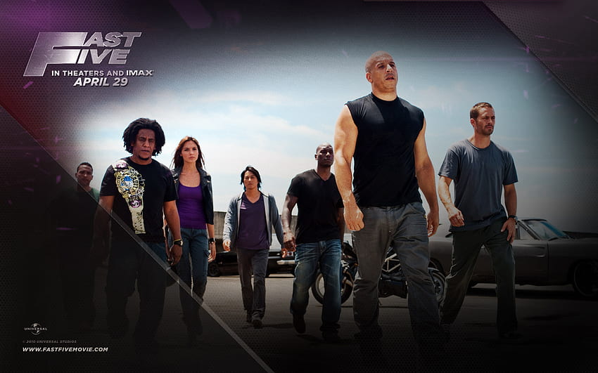 Fast Five, Fast and the Furious, Vin Diesel, Film HD-Hintergrundbild