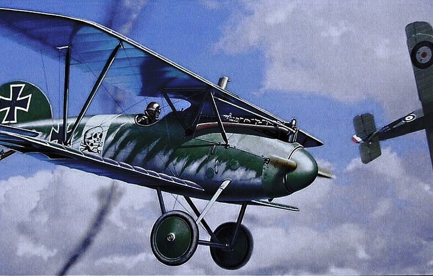 aircraft, war, airplane, aviation, dogfight, german aircraft, ww1 for , section авиация HD wallpaper