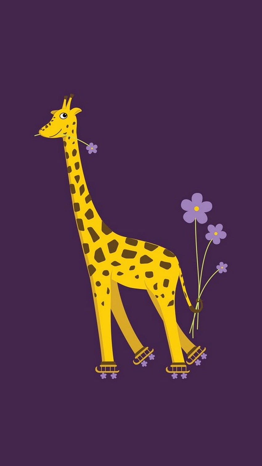 Purple Cute Giraffe iPhone . 2020 3D iPhone, Purple Girly HD phone wallpaper