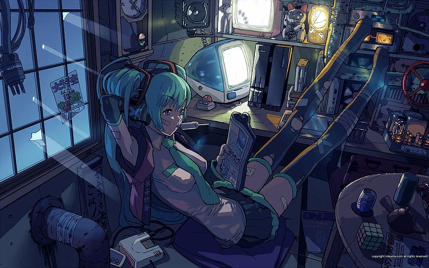Anime Gaming , Gamer Girl Anime Cat HD wallpaper