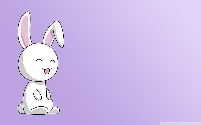 Purple Bunny, Rabbit Pattern HD wallpaper