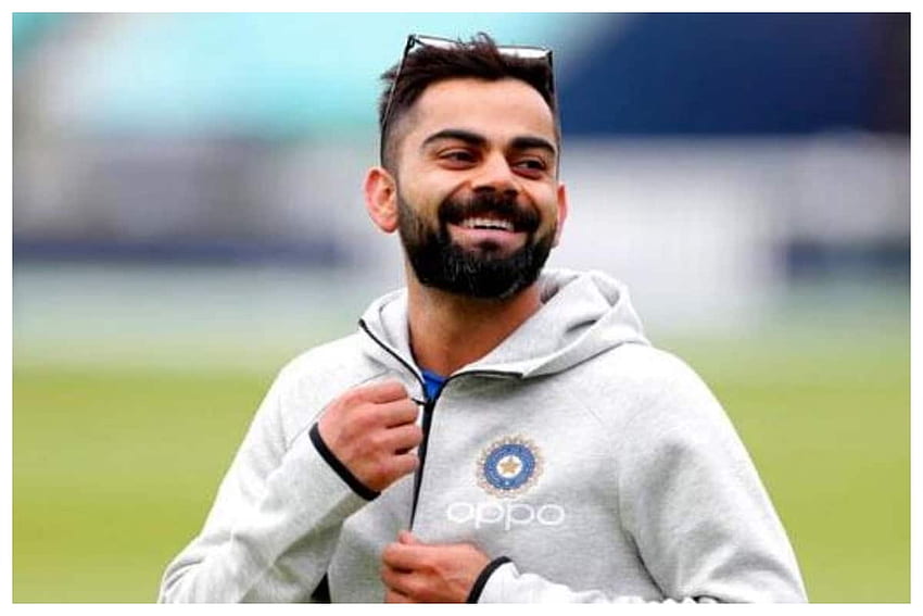 Индия срещу Австралия: Вират Коли ще гарантира, че Индия се отнася с уважение към тестовия крикет, казва Грег Чапъл, Вират Коли се усмихва HD тапет