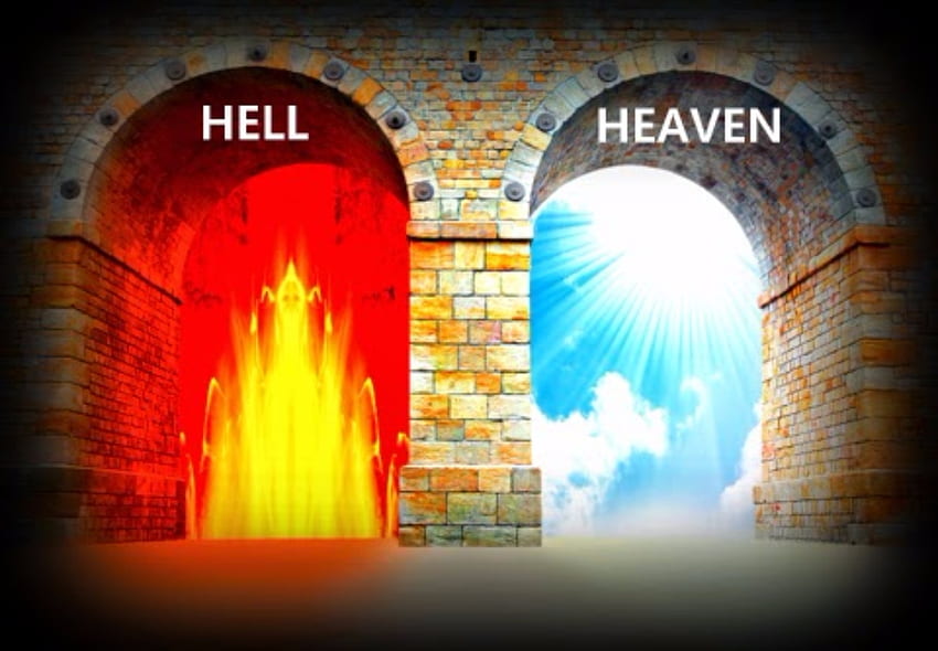 To Ways Of Life, Abstract, Beautiful, Heaven, Hell, Fire, Ominous, Sky HD wallpaper
