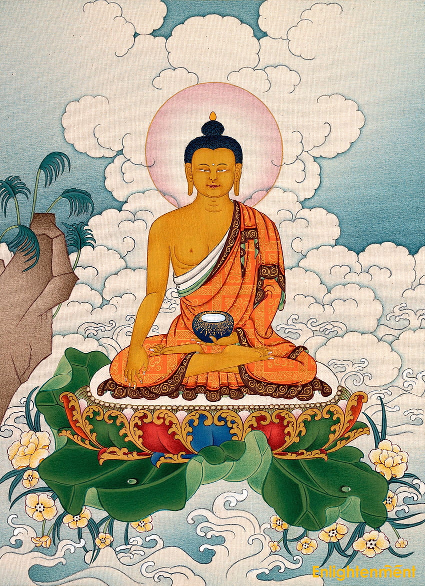 Budda Siakjamuni. Sztuka buddyjska, Thangka, sztuka Buddy, Budda tybetański Tapeta na telefon HD