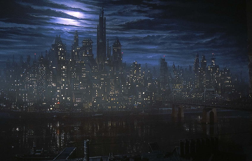 Latar Belakang Kota Gotham Wallpaper HD