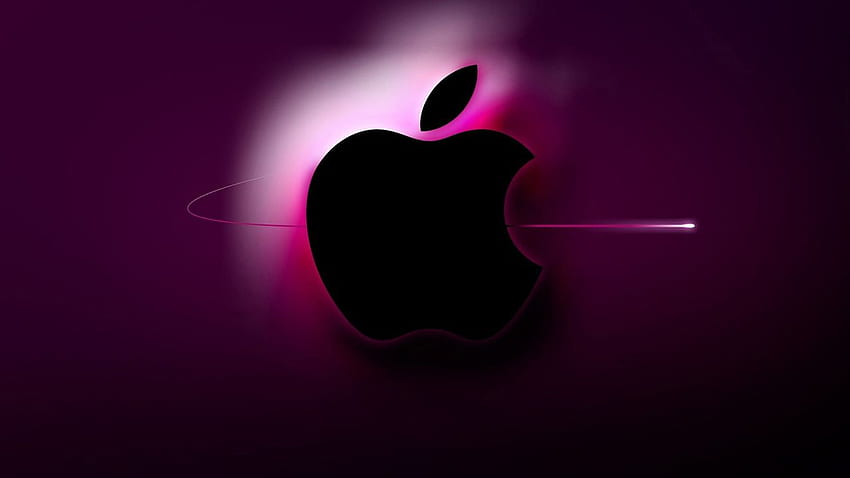 3D Pink Apple Logo, Cool Apple Logo Pink HD wallpaper