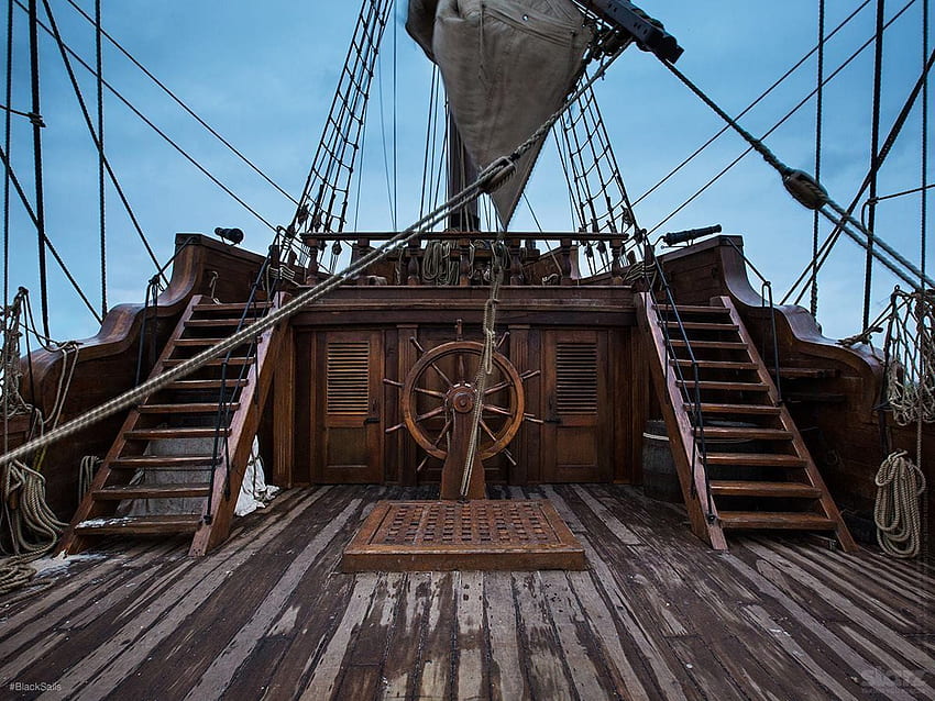 Cubierta de barco pirata. a bordo de un barco pirata, cubierta de barco del siglo 18, barcos de búsqueda, marineros que cubren barcos y, preparación para ideas de barcos piratas de tercer año, pirata fondo de pantalla