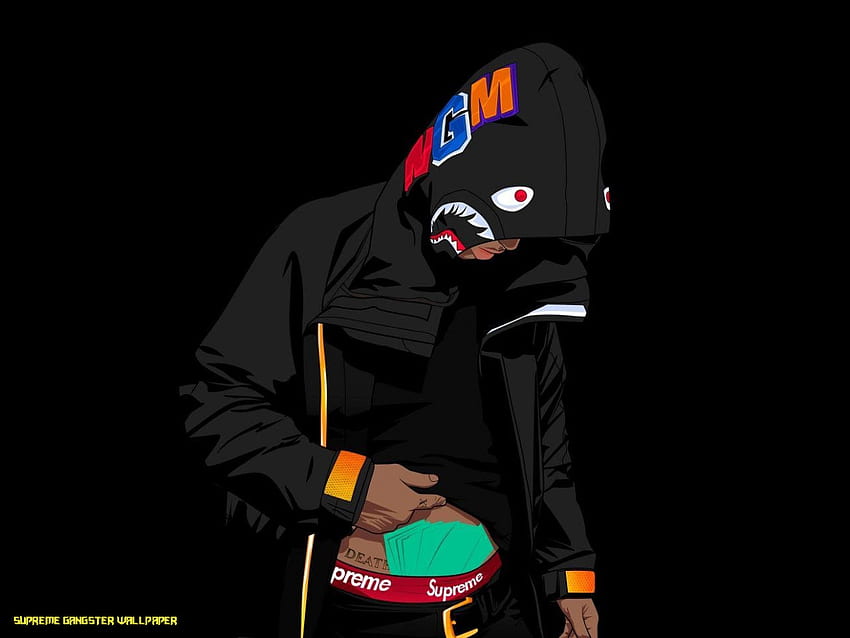 gangster, postać fikcyjna, odzież wierzchnia, czcionka, kask, ilustracja, projekt graficzny, gry, koszulka Tapeta HD