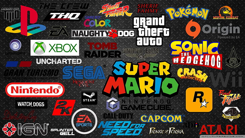 Novo logotipo de videogame - -, logotipos legais de jogos papel de parede HD