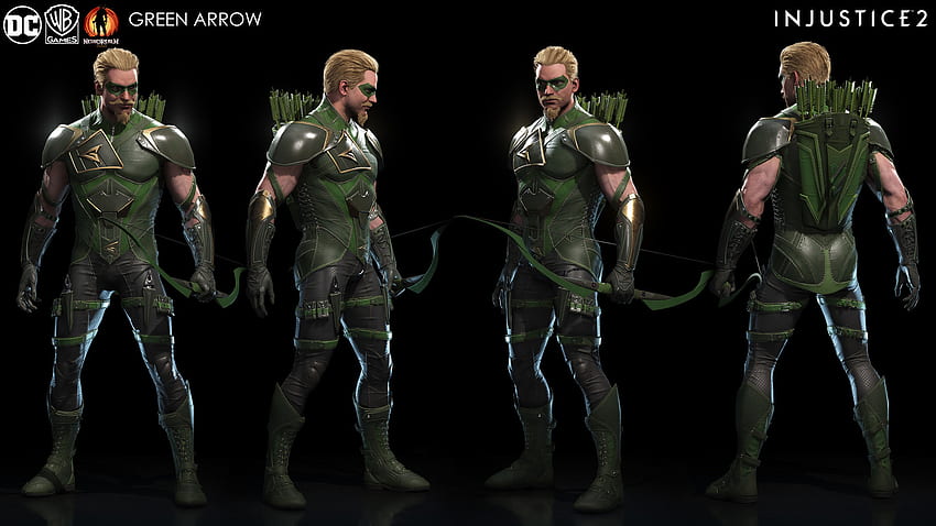 Injustice 2 - Актив на играта Green Arrow HD тапет