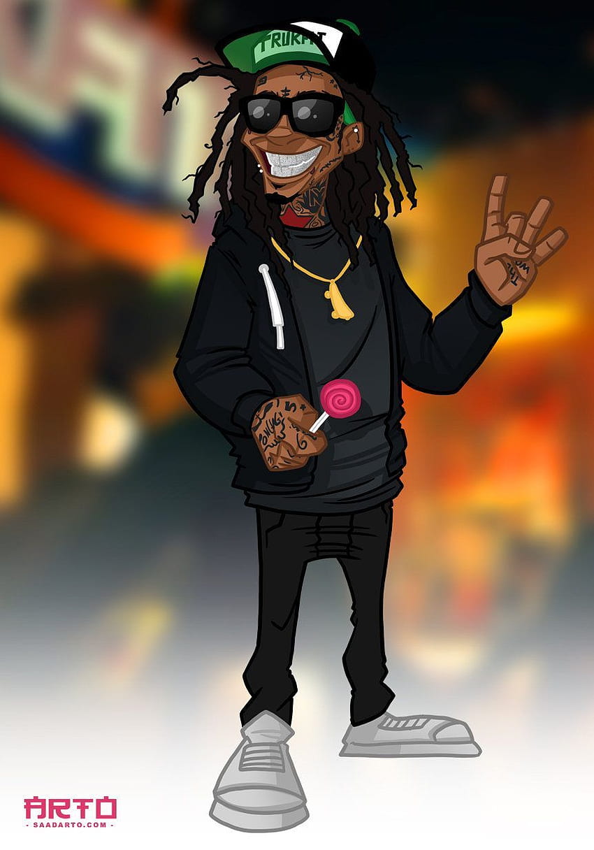Lil Wayne, Lil Wayne Cartoon HD phone wallpaper