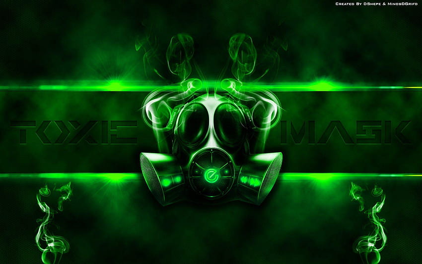 Toxic Mask, Green Toxic HD wallpaper